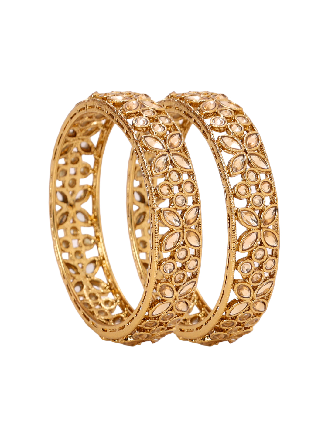 YouBella Jewellery Stylish Gold Plated Bangles for Girls and Women